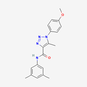 molecular formula C19H20N4O2 B2855204 N-(3,5-dimethylphenyl)-1-(4-methoxyphenyl)-5-methyl-1H-1,2,3-triazole-4-carboxamide CAS No. 887224-18-2