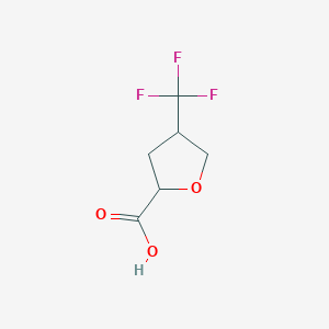 molecular formula C6H7F3O3 B2855210 4-(Trifluoromethyl)oxolane-2-carboxylic acid CAS No. 2385241-16-5