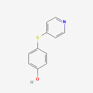 molecular formula C11H9NOS B2855239 4-(Pyridin-4-ylsulfanyl)phenol CAS No. 64557-73-9