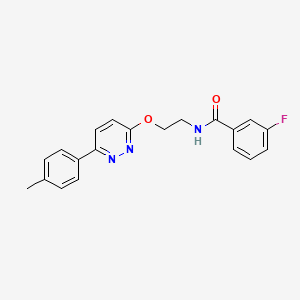3-fluoro-N-(2-((6-(p-tolyl)pyridazin-3-yl)oxy)ethyl)benzamide