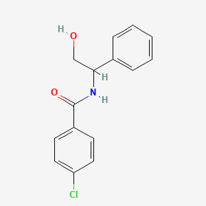 molecular formula C15H14ClNO2 B2855298 4-chloro-N-(2-hydroxy-1-phenylethyl)benzamide CAS No. 338963-19-2