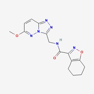 molecular formula C15H16N6O3 B2855302 N-({6-methoxy-[1,2,4]triazolo[4,3-b]pyridazin-3-yl}methyl)-4,5,6,7-tetrahydro-1,2-benzoxazole-3-carboxamide CAS No. 2320641-59-4