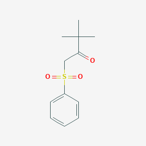 molecular formula C12H16O3S B285535 1-(Benzenesulfonyl)-3,3-dimethylbutan-2-one 