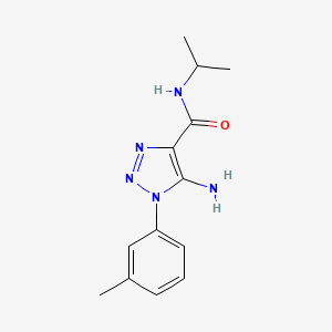 B2855355 5-amino-N-isopropyl-1-(m-tolyl)-1H-1,2,3-triazole-4-carboxamide CAS No. 443111-89-5