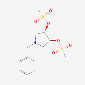 molecular formula C13H19NO6S2 B028554 (S,S)-N-Benzyl-3,4-trans-dimesolate pyrrolidine CAS No. 104351-40-8