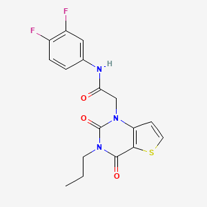 N-(3,4-difluorophenyl)-2-(2,4-dioxo-3-propyl-3,4-dihydrothieno[3,2-d]pyrimidin-1(2H)-yl)acetamide