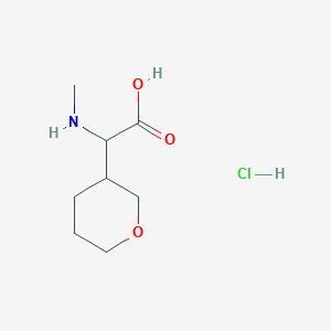 2-(Methylamino)-2-(oxan-3-yl)acetic acid;hydrochloride