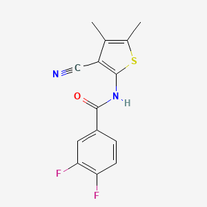 N-(3-cyano-4,5-dimethylthiophen-2-yl)-3,4-difluorobenzamide