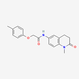 molecular formula C19H20N2O3 B2855471 N-(1-methyl-2-oxo-1,2,3,4-tetrahydroquinolin-6-yl)-2-(4-methylphenoxy)acetamide CAS No. 922054-37-3