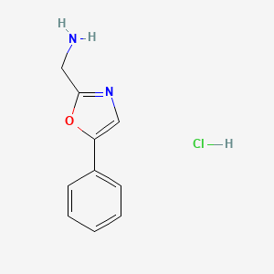 (5-Phenyl-1,3-oxazol-2-yl)methanamine hydrochloride