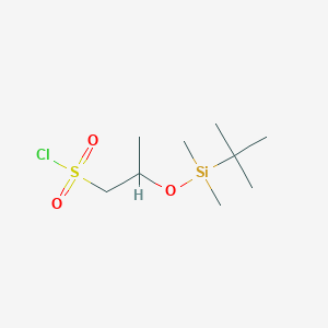 2-[(Tert-butyldimethylsilyl)oxy]propane-1-sulfonyl chloride