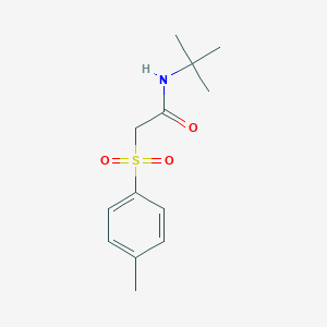 molecular formula C13H19NO3S B285556 N-(tert-butyl)-2-[(4-methylphenyl)sulfonyl]acetamide 