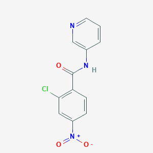 molecular formula C12H8ClN3O3 B2855618 2-CHLORO-4-NITRO-N-(3-PYRIDINYL)BENZAMIDE CAS No. 19142-73-5