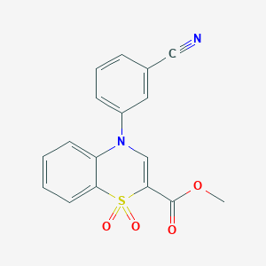 methyl 4-(3-cyanophenyl)-4H-1,4-benzothiazine-2-carboxylate 1,1-dioxide