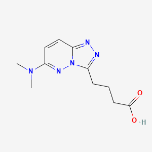 4-[6-(Dimethylamino)[1,2,4]triazolo[4,3-b]pyridazin-3-yl]butanoic acid