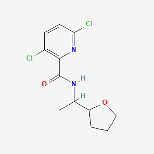 3,6-dichloro-N-[1-(oxolan-2-yl)ethyl]pyridine-2-carboxamide