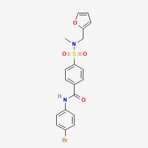 N-(4-bromophenyl)-4-(N-(furan-2-ylmethyl)-N-methylsulfamoyl)benzamide