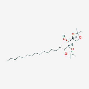 molecular formula C25H48O5 B028557 (2R,3R,4S,5R)-1,2:4,5-Di-O-isopropylidene-3-nonadecanol CAS No. 570414-07-2