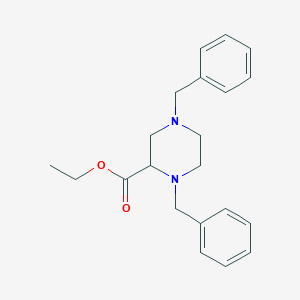 molecular formula C21H26N2O2 B2855707 Ethyl 1,4-dibenzylpiperazine-2-carboxylate CAS No. 72351-59-8