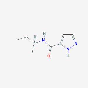 molecular formula C8H13N3O B2855914 N-(sec-butyl)-1H-pyrazole-3-carboxamide CAS No. 1340866-40-1