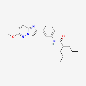 molecular formula C21H26N4O2 B2855945 N-(3-(6-methoxyimidazo[1,2-b]pyridazin-2-yl)phenyl)-2-propylpentanamide CAS No. 953240-79-4