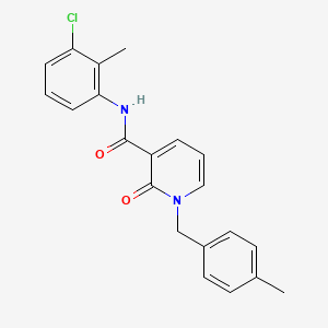 molecular formula C21H19ClN2O2 B2856047 N-(3-chloro-2-methylphenyl)-1-[(4-methylphenyl)methyl]-2-oxo-1,2-dihydropyridine-3-carboxamide CAS No. 946254-07-5