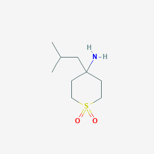 4-Amino-4-(2-methylpropyl)-1Lambda(6)-thiane-1,1-dione