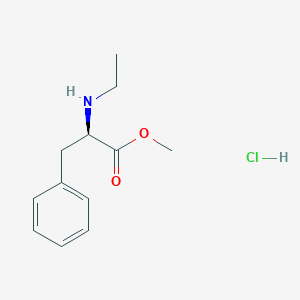 Methyl (2R)-2-(ethylamino)-3-phenylpropanoate;hydrochloride