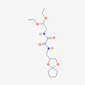 N1-(1,4-dioxaspiro[4.4]nonan-2-ylmethyl)-N2-(2,2-diethoxyethyl)oxalamide