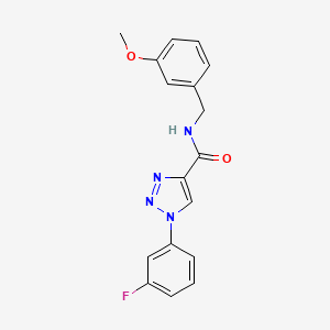 1-(3-fluorophenyl)-N-(3-methoxybenzyl)-1H-1,2,3-triazole-4-carboxamide