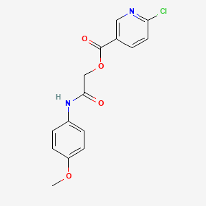 [(4-Methoxyphenyl)carbamoyl]methyl 6-chloropyridine-3-carboxylate
