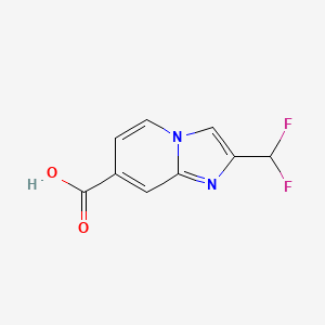 2-(Difluoromethyl)imidazo[1,2-a]pyridine-7-carboxylic acid