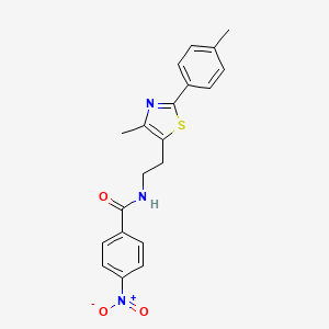 N-(2-(4-methyl-2-(p-tolyl)thiazol-5-yl)ethyl)-4-nitrobenzamide