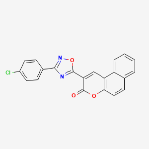 2-[3-(4-chlorophenyl)-1,2,4-oxadiazol-5-yl]-3H-benzo[f]chromen-3-one