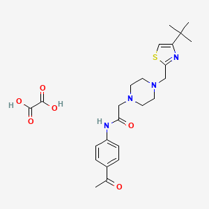 N-(4-acetylphenyl)-2-(4-((4-(tert-butyl)thiazol-2-yl)methyl)piperazin-1-yl)acetamide oxalate