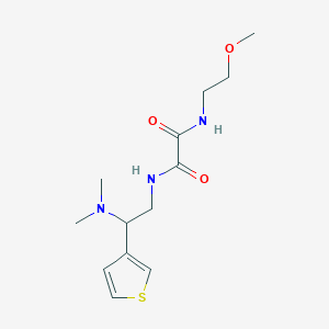 N1-(2-(dimethylamino)-2-(thiophen-3-yl)ethyl)-N2-(2-methoxyethyl)oxalamide