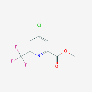 molecular formula C8H5ClF3NO2 B2856271 Methyl 4-chloro-6-(trifluoromethyl)picolinate CAS No. 350602-08-3