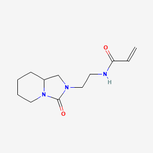 N-[2-(3-Oxo-1,5,6,7,8,8a-hexahydroimidazo[1,5-a]pyridin-2-yl)ethyl]prop-2-enamide