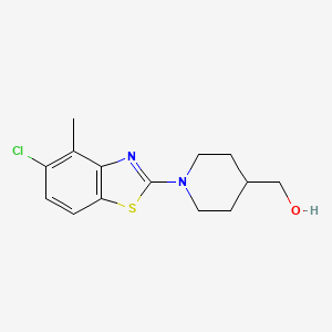 [1-(5-Chloro-4-methyl-1,3-benzothiazol-2-yl)piperidin-4-yl]methanol