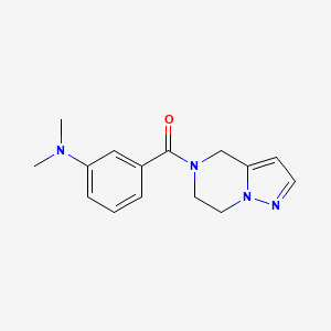 (6,7-dihydropyrazolo[1,5-a]pyrazin-5(4H)-yl)(3-(dimethylamino)phenyl)methanone