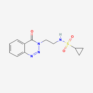 N-(2-(4-oxobenzo[d][1,2,3]triazin-3(4H)-yl)ethyl)cyclopropanesulfonamide