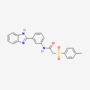 N-(3-(1H-benzo[d]imidazol-2-yl)phenyl)-2-tosylacetamide