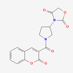 3-(1-(2-oxo-2H-chromene-3-carbonyl)pyrrolidin-3-yl)oxazolidine-2,4-dione