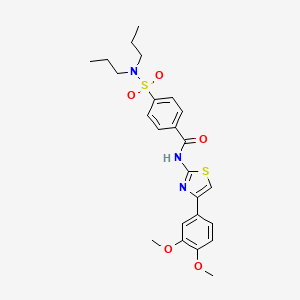 N-[4-(3,4-dimethoxyphenyl)-1,3-thiazol-2-yl]-4-(dipropylsulfamoyl)benzamide