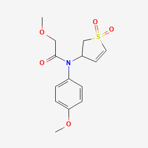 N-(1,1-dioxido-2,3-dihydrothien-3-yl)-2-methoxy-N-(4-methoxyphenyl)acetamide