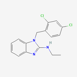 molecular formula C16H15Cl2N3 B2856465 1-(2,4-dichlorobenzyl)-N-ethyl-1H-1,3-benzimidazol-2-amine CAS No. 692733-04-3