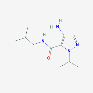 molecular formula C11H20N4O B2856473 4-Amino-N-isobutyl-1-isopropyl-1H-pyrazole-5-carboxamide CAS No. 2101200-89-7