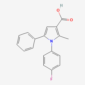 1-(4-Fluorophenyl)-2-methyl-5-phenylpyrrole-3-carboxylic acid