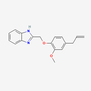 molecular formula C18H18N2O2 B2856588 2-[(4-Allyl-2-methoxyphenoxy)methyl]-1H-benzimidazole CAS No. 876887-07-9