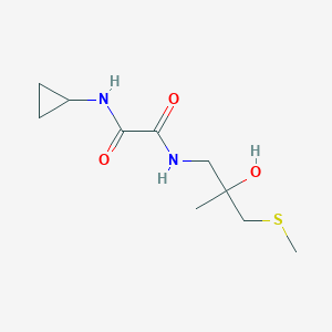 molecular formula C10H18N2O3S B2856638 N1-cyclopropyl-N2-(2-hydroxy-2-methyl-3-(methylthio)propyl)oxalamide CAS No. 1396806-19-1
